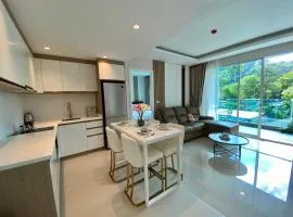 Bright 2BR Condo near Central Phuket FREE Pool Gym Parking