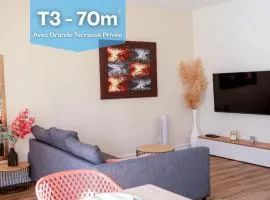 T3 centre ville 70 m2 avec terrasse