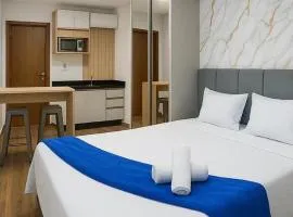 Studio com piscina e fácil acesso à praia 350 m