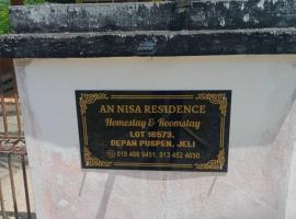 an nisa homestay & roomstay jeli, hotel en Jeli