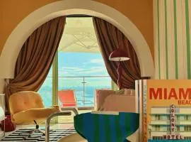 Dooga Ins-Retro Pastelland Seaview Bathtub by Doogahome Homestay