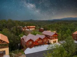 Wildwood Haven Lodge - Smoky Mountain Cabin with Pool & Game Room, Sleeps 26