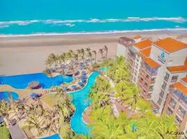 Apartamento Particular à Beira do Mar e pé na areia em Acqua Resort Beach Park