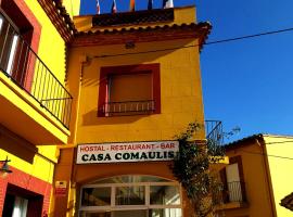 Hostal Restaurant Casa Comaulis, hotel com estacionamento em La Vajol
