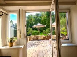 Ferienwohnung Villa Waldeck, Alleinlage - Eigene Sonnenterrasse - 70 m2