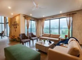 SaffronStays Pebble House - 3BR riverside villa with glass walls, terraces & Nun River views, Dehradun