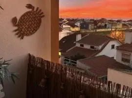 1 Bedroom SeaView Apart with private balcony, 5 min from beach Costa da Caparica