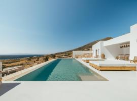 Sea view - Luxury Pool Villa - Golden Beach, Paros, Hotel in Márpissa