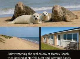 Norfolk Nest 2 bedroom chalet new media wall