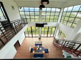 Casa Mirador de la Monta&ntilde;a - Campestre - Villa de Leiva - Moniquira, chal&eacute; alpino em Santa Sof&iacute;a