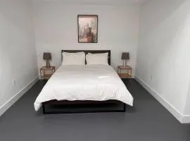 Private guest suite with bathroom and sitting area