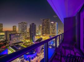 Brickell District Luxury Suites - Free Parking - Balcony - Gym & Rooftop Pool, Hotel in Miami