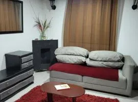 Apartastudio con baño privado y chimenea