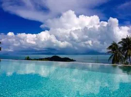 Panoramic sea view North cost bophut night market