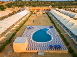 Limra Desert Camp with swimming pool, cheap hotel in Jaisalmer