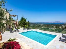 Villa Anthos - Superb panoramic sea and hill views with private pool