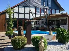 Leinetal-Refugium Pool I Sauna Kamin I Klavier