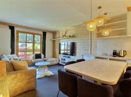 ARC 1950, Appartement 2 chambres 6 personnes, Skis aux pieds, Sauna, Hammam, Jacuzzi, Piscine intérieure et extérieure