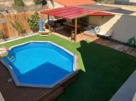 Villa garden and sea