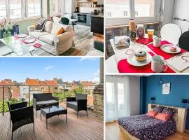Terrasse in Dunkerque, MODERNE ET RENOVE Capacité 4 personnes, 1 chambre