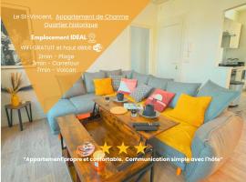 Hypercentre-Plage, "LE SAINT-VINCENT" Cocon Cozy et Chaleureux de 50m2