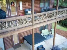 The cozy Lazy Laurel with year-round mountain views, hot tub, fire pit