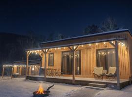 Huttopia Berkshires, glamping site in Hancock