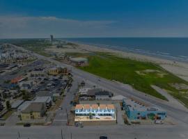 Galveston में Cozy ocean view condo on Galvestons east end, close to cruise terminal, कॉन्डो