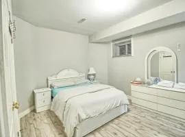 Basement large Room with Private Bathroom and Free Parking
