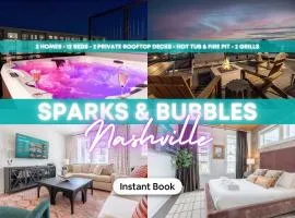 Two Luxury Homes Hot Tub Fire Pit City Views