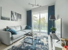 Ground floor apartment with a garden in Niechorze