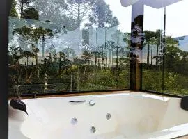 Chalé na Pousada Eco das Aves próximo a vinícola Thera