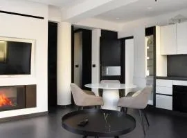 White and Black Cozy Suite in Aegina