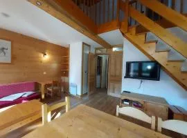 Duplex spacieux 3P à 20m des pistes, idéal famille, balcon, casier à skis - FR-1-356-269