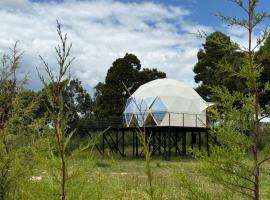 Glamping Oasis con Jacuzzi y fogata en Boyacá, hotel em Oicatá