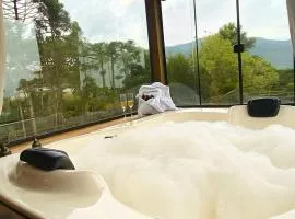 Chalé na Pousada Eco das Aves próximo a vinícola Thera