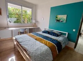 Nouméa F2 jardin et clim, proche plages