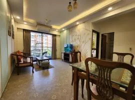 Bright Candolim 1BHK with Pool, Gym, Parking - 5 Minutes to Beach