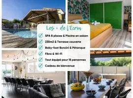 L'écrin de Xattys - Gîte haut de gamme avec SPA, Terrain de pétanque, Piscine et Baby-foot