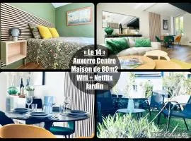 Maison et Jardin Le 14 - Auxerre Centre - Wifi - Netflix - Confort et Détente