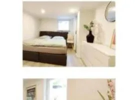 Flair-Apartments 'SALZ & FLAIR' Kurstadt-Appartment, 450 m Bahnhof, für Urlaub oder Geschäftsreise, innenstadtnah, separater Eingang, 24 Std Check-in,WLAN, 55 Zoll-Fernseher, Streaming, Küche, Regendusche, Doppelbett, Schlafsofa