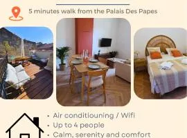 Les Murmures du Palais - Terrasse privée avec vue