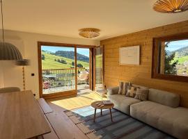 Appartement au Chinaillon 1350 - vue panoramique sur les montagne, -10' des pistes, hotel in Le Grand-Bornand