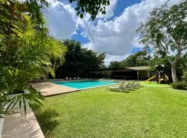 Departamento 2 hab con alberca y roof garden en Temozón