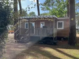 Mobil-home neuf sous les pins, à proximité des infrastructures
