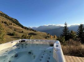 Le Lauzaret sauna et jacuzzi nouveauté 2024 Villard-Reculas, chalet di Villard-Reculas