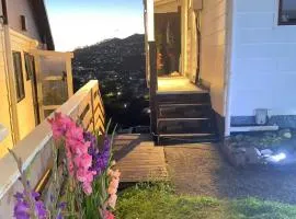 Relaxing rooms with mountain views, close to ferry
