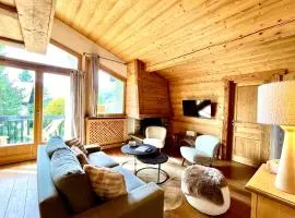 Charming Alpine Apartment in Megève Mountain View