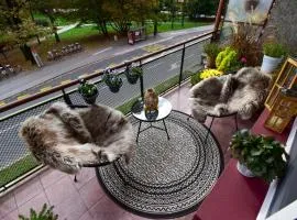 Apartma Karakter s pogledom na park