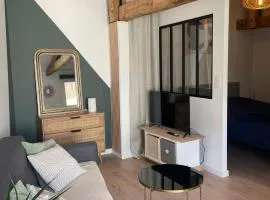 Logement entièrement rénové entre le bourg et les plages océanes, calme et confort climatisé, terrasse spacieuse, WIFI, parking gratuit, linge et ménage compris, proche des commerces ouverts toute l'année